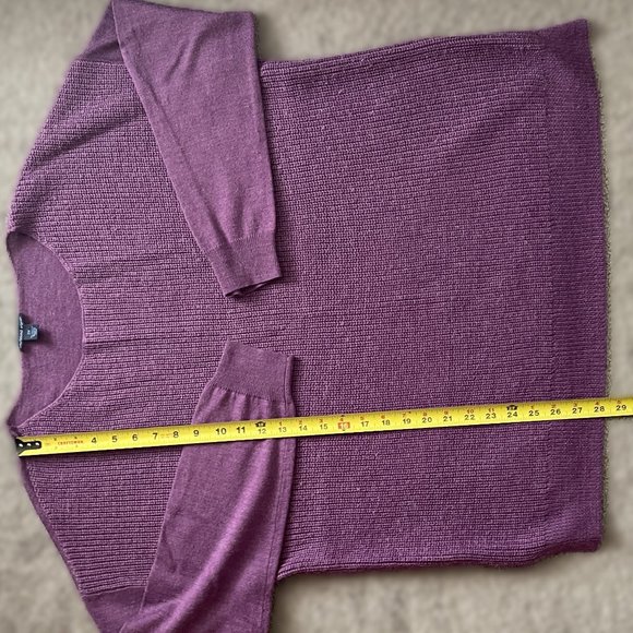 WESTBOUND WOMAN SWEATER Plus Size 2X Long Sleeve PURPLE - Picture 6 of 9